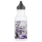 Bouteille D'eau Cute Kitten dans les buissons, violet art abstrait (Droite)