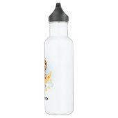 Bouteille D'eau Cute Lion Pêche sur l'aquarelle de la lune (Droite)