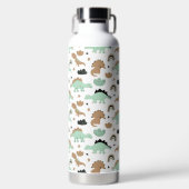 Bouteille D'eau Cute Mint Green Dinosaur Motif (Avant)