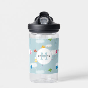 Bouteille D'eau Cute Multicolore Flying Kites Enfants Monogramme
