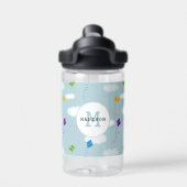 Bouteille D'eau Cute Multicolore Flying Kites Enfants Monogramme (Salle de sport)