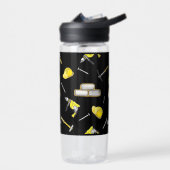 Bouteille D'eau Cute Noir Jaune Construction Camion Motif (Gauche)