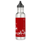 Bouteille D'eau Cute Nordic Christmas Reinder White Père Noël Help (Droite)