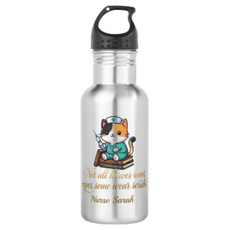 Bouteille D'eau Cute Nurse Calico Cat Personalized gift