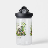 Bouteille D'eau Cute Panda Kids School Nom personnalisé (Avant)