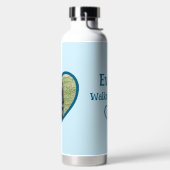 Bouteille D'eau Cute Personnalisé Chien Marcher Buddy Heart Photo (Droite)