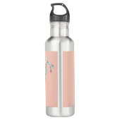 Bouteille D'eau Cute Pink Prickly Pears Plant Lovers Custom Name (Dos)