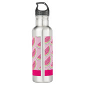 Bouteille D'eau Cute Pink Watermelon Pattern Personalised (Dos)