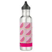Bouteille D'eau Cute Pink Watermelon Pattern Personalised (Droite)