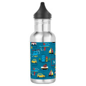 Bouteille D'eau Cute Planes Bateaux Voitures Enfants Garçons Nom p (Gauche)