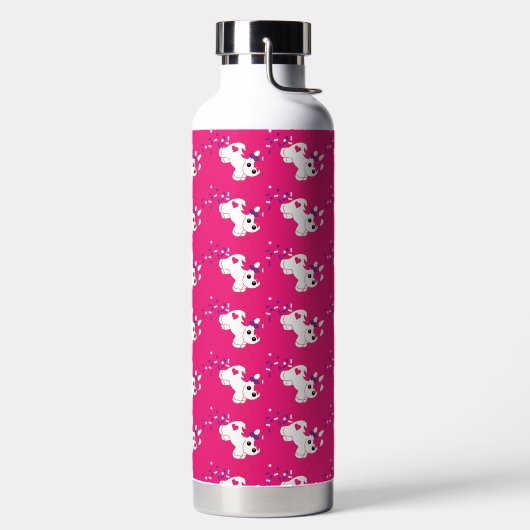 Bouteille D'eau Cute Pooping rose licorne (Droite)