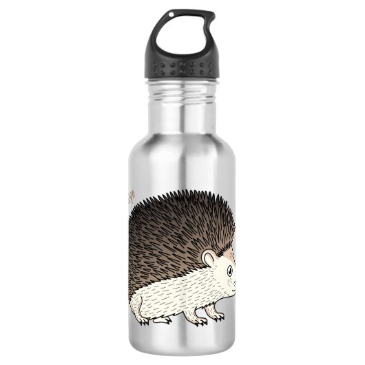Bouteille D'eau Cute prickly hedgehog cartoon (Devant)