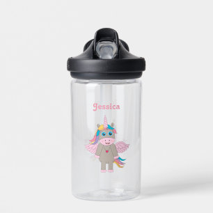 Bouteille D'eau Cute Rainbow Unicorn Design School