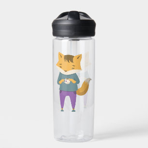 Bouteille D'eau Cute renard avec tasse de thé