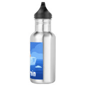 Bouteille D'eau Cute Sleepy Penguin, Personalized Water Bottle (Droite)