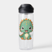 Bouteille D'eau Cute Smiling Dinosaur Kids Water Bottle (Arrière)