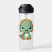 Bouteille D'eau Cute Smiling Dinosaur Kids Water Bottle (Arrière)