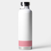 Bouteille D'eau Cute Tabby Chat & Coeurs sur Rose & Blanc (Droite)