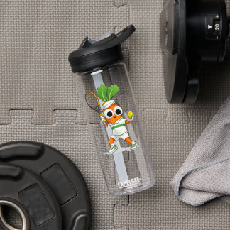 Bouteille D'eau Cute Tennis Carrot – Funny Sports Mascot