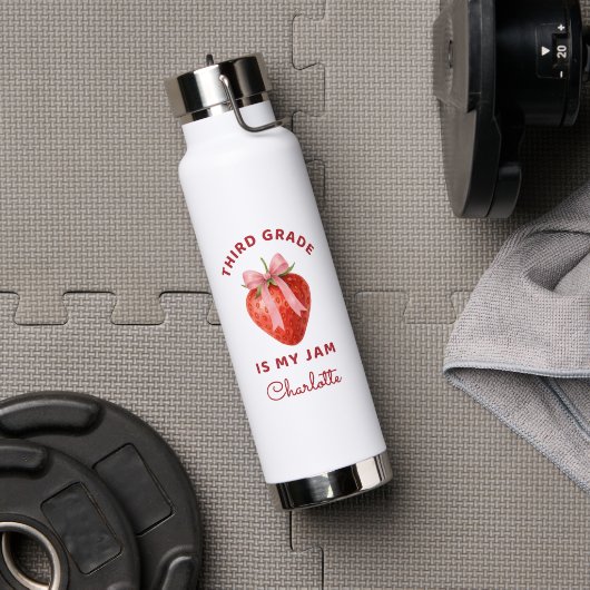 Bouteille D'eau Cute Third Grade is my jam Back to School Kids  (Salle de sport (pivotée))