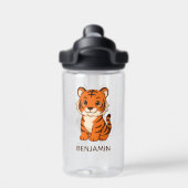 Bouteille D'eau Cute Tiger Cub Custom Name (Salle de sport)