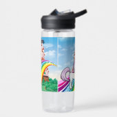 Bouteille D'eau Cute UNICORN Personnaliser le nom de la fille (Gauche)