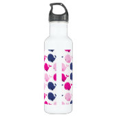 Bouteille D'eau Cute Whales, Pattern of Whales, Sea Animals (Dos)