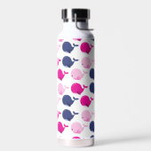 Bouteille D'eau Cute Whales, Pattern of Whales, Sea Animals (Gauche)