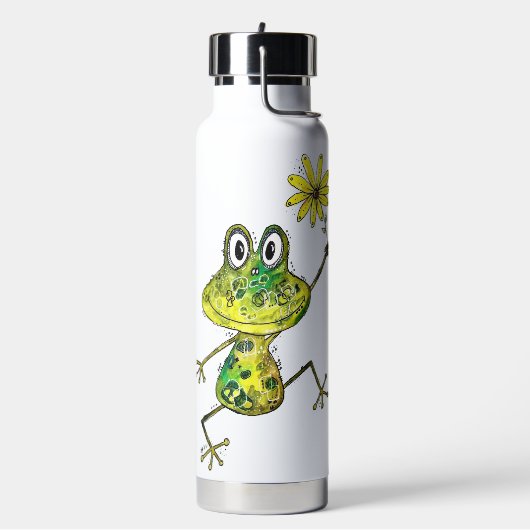Bouteille D'eau Cute Whimsical Happy Frog (Gym)