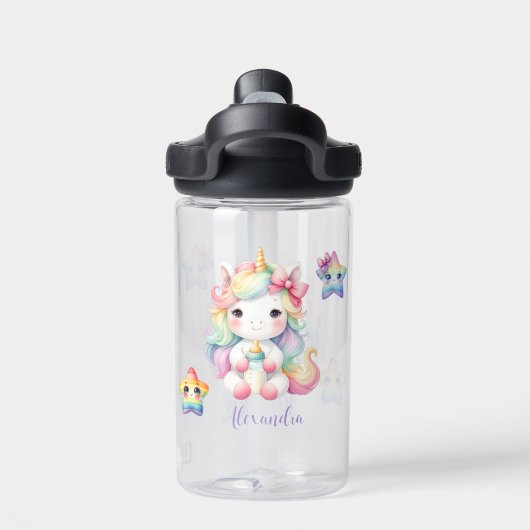 Bouteille D'eau Cute Whimsical Magique Unicorn Rose Princess Enfan (Salle de sport)