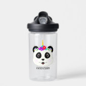 Bouteille D'eau Cute Whimsical Panda Unicorn Pandicorn (Avant)