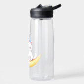 Bouteille D'eau Cute White Kitten on Moon Water Bottle (Gauche)