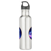 Bouteille D'eau **Cyber Neon Horse – Futuristic Glow Art** (Dos)