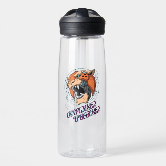 Bouteille D'eau Cyber Tiger | (Avant)