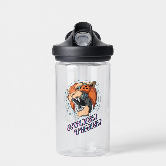 Bouteille D'eau Cyber Tiger | Enfants (Avant)