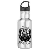 Bouteille D'eau Cyclisme Juste Ride Ours (Devant)