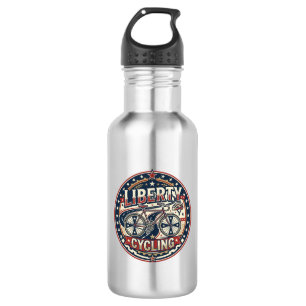 Bouteille D'eau Cyclisme Liberté Patriotique Patriotique Cyclisme