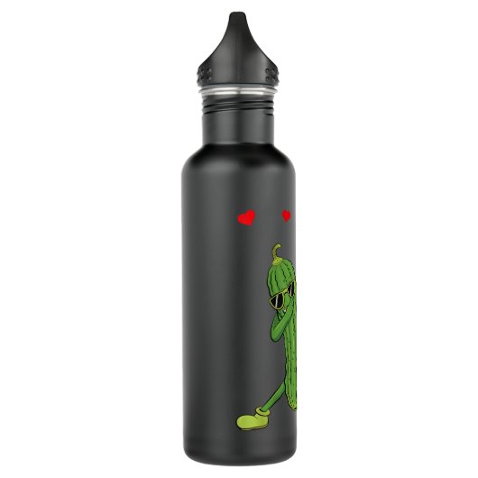 Bouteille D'eau Dabbing Picket Dancing Cucumber Lover Funny Valent (Gauche)
