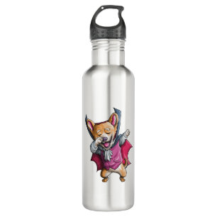Bouteille D'eau Dabbing Vampire Corgi Cute Halloween Corgi Funny