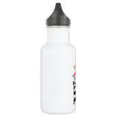 Bouteille d'eau Dachshund Love (18 oz), Blanc (Gauche)