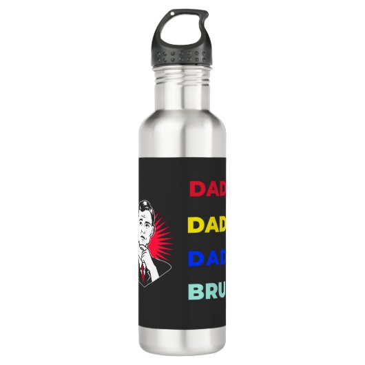 Bouteille D'eau Dada papa papa Bruh (Devant)