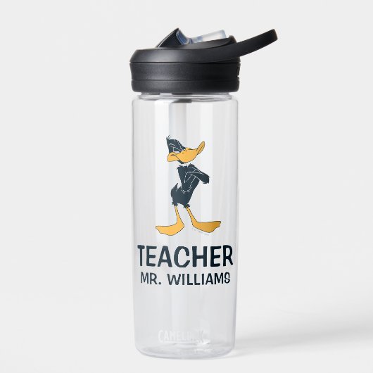 Bouteille D'eau DAFFY DUCK™ avec professeur croisé d'armes (Gauche)