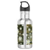Bouteille D'eau Daisis Rustique Barne Planche Daisy Flower (Dos)