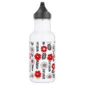 Bouteille D'eau Daisy dooda en rouge et noir (Droite)