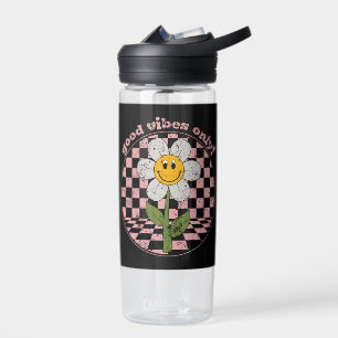 Bouteille D'eau Daisy rétro des années 70 Good Vibes uniquement