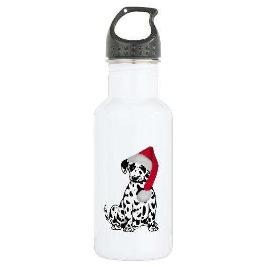 Bouteille D'eau Dalmatie de Noël (Devant)