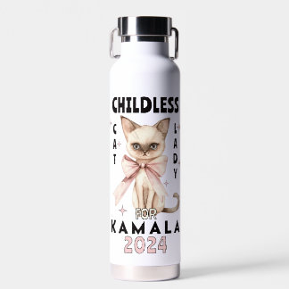 Bouteille D'eau Dame de chat sans enfant pour Kamala