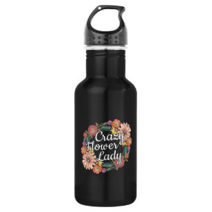Bouteille D'eau Dame des fleurs folles - Zinnia Gardener