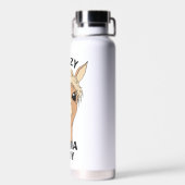 Bouteille D'eau Dame Llama folle (Arrière)