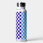 Bouteille D'eau Damier bleu clair classique (Évier)